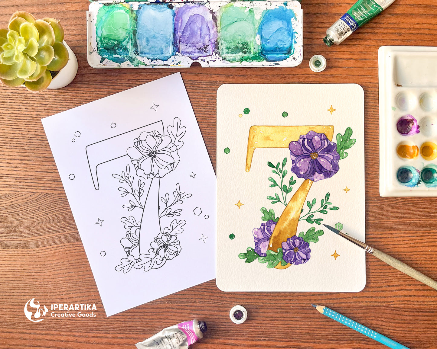 "Botanical Numbers" - 10 Designs Pack