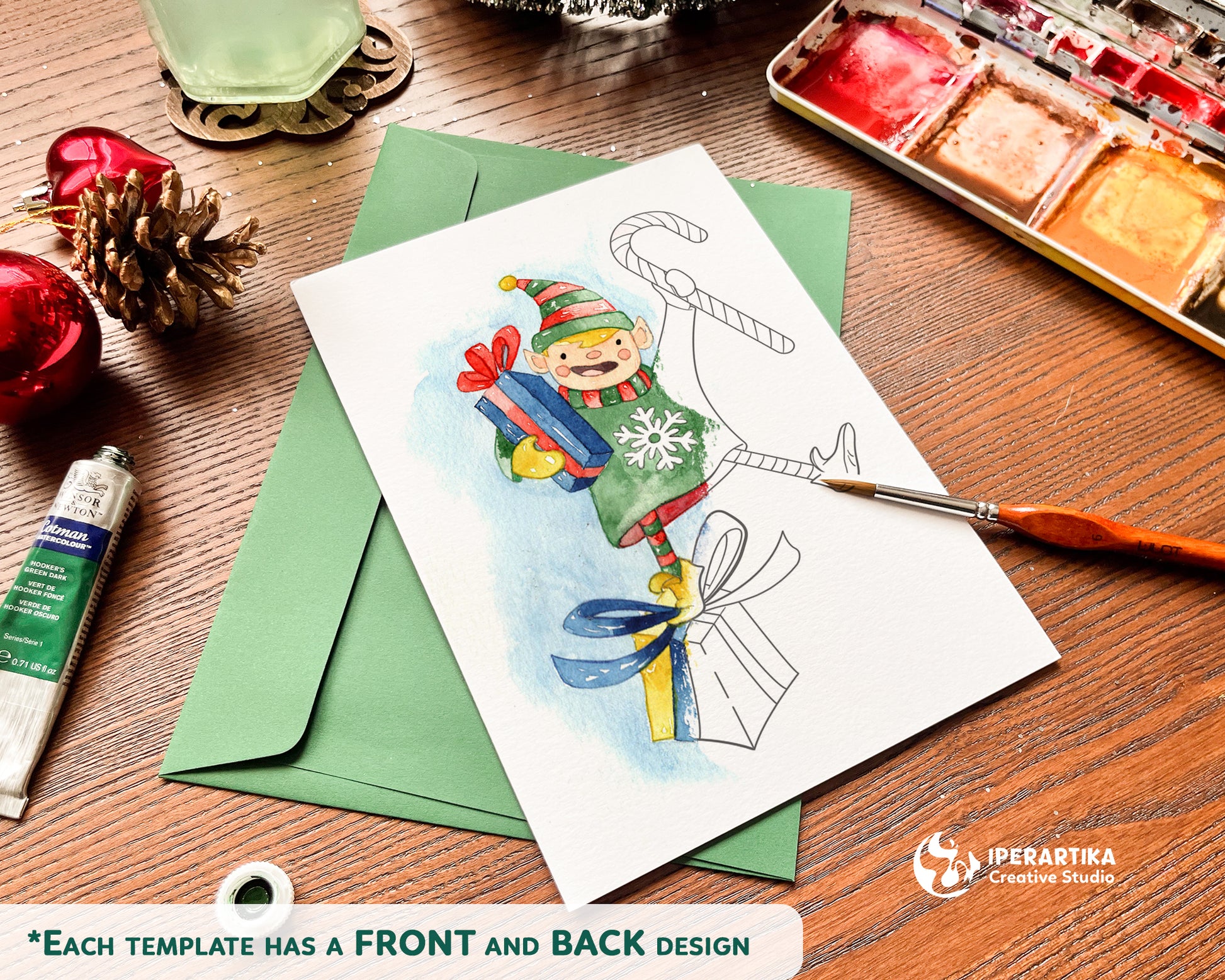 Watercolor Christmas Cards Ideas.Greeting card set printable. Printable painting templates for cards with flowers and botanical designs. Templates for painting. easy christmas cards. Watercolor projects. Diy watercolor cards. Watercolor ideas. Iperartika templates