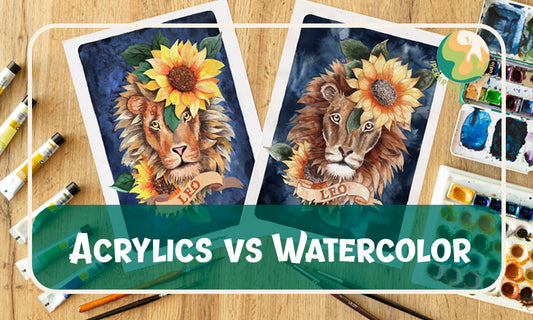 acrylic vs watercolor characteristics of both mediums, iperartika