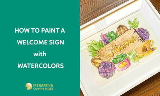 How to Paint a Welcome Sign with Watercolors