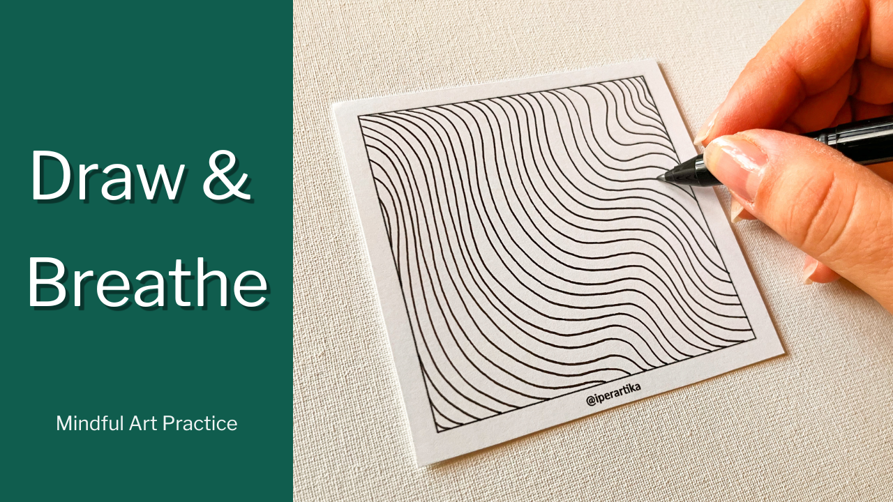 Load video: Mindful art practice for beginners. Mindfulness art therapy. IPERARTIKA