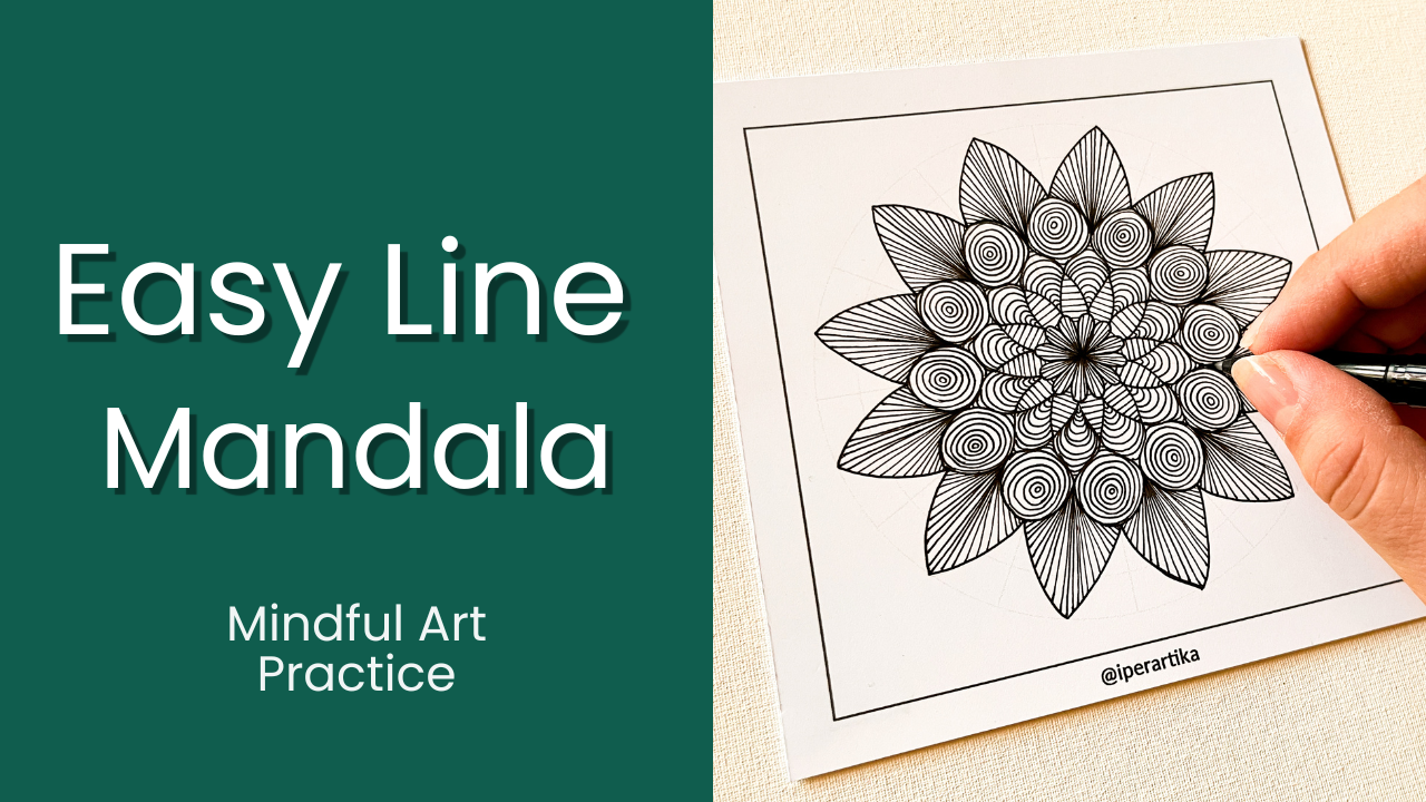 Load video: Mindful art practice for beginners. Mindfulness art therapy. IPERARTIKA